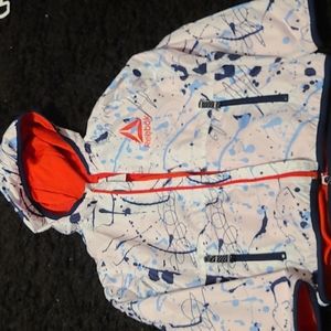 Reebok 4T Splatter Paint Windbreaker Jacket